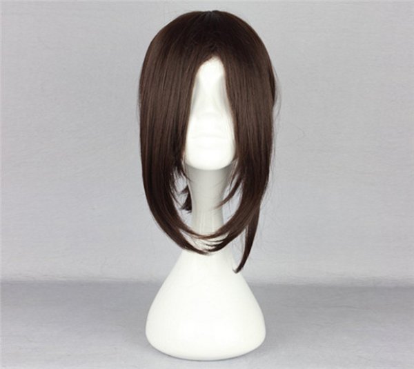 画像2: 送料無料 アニメ コスプレ ウィッグ ネット付き 進撃の巨人 ハンジ・ゾエ wig キャラクター 二次元髪型 かつら コス レイヤーさん cosplay cos 完コス コミケ 衣装 仮装 変装 学園祭 文化祭 (2)