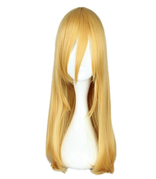 画像2: 送料無料 アニメ コスプレ ウィッグ ネット付き 進撃の巨人 クリスタ・レンズ wig キャラクター 二次元髪型　かつら　コス レイヤーさん　cosplay　cos　完コス　コミケ 衣装　仮装　変装　学園祭　文化祭 (2)