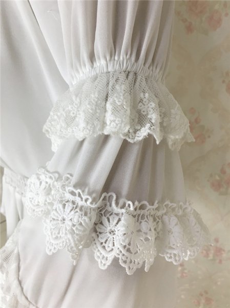 画像2: オフショルダー ロリータ ワンピース ロリータファッション lolita 清楚系 お嬢様 姫 デート服 女性 女子 レディース 大人用 (2)