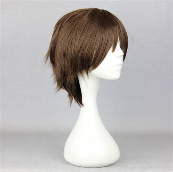 画像3: 送料無料 アニメ コスプレ ウィッグ ネット付き 進撃の巨人 エレン・イェーガー wig キャラクター 二次元髪型 かつら コス レイヤーさん cosplay cos 完コス コミケ 衣装 仮装 変装 学園祭 文化祭 (3)