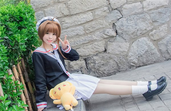 画像5: アニメ コスプレ 衣装 カードキャプターさくら CCさくら 木之本桜 きのもとさくら 友枝小学校 女子 制服 冬服 長袖 女性 大人用 コスチューム コス レイヤーさん cosplay cos 完コス コミケ 衣装 仮装 学園祭 文化祭 (5)