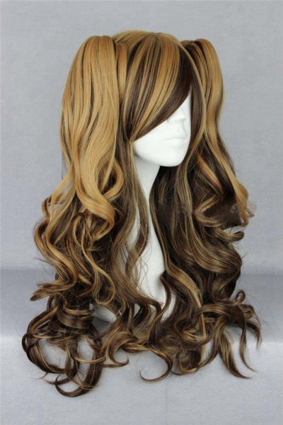 画像3: 送料無料 ロリータ コスプレ 耐熱 ウィッグ ネット付き wig キャラクター 二次元髪型 かつら コス レイヤーさん cosplay cos 完コス コミケ 衣装 仮装 変装 学園祭 文化祭 (3)