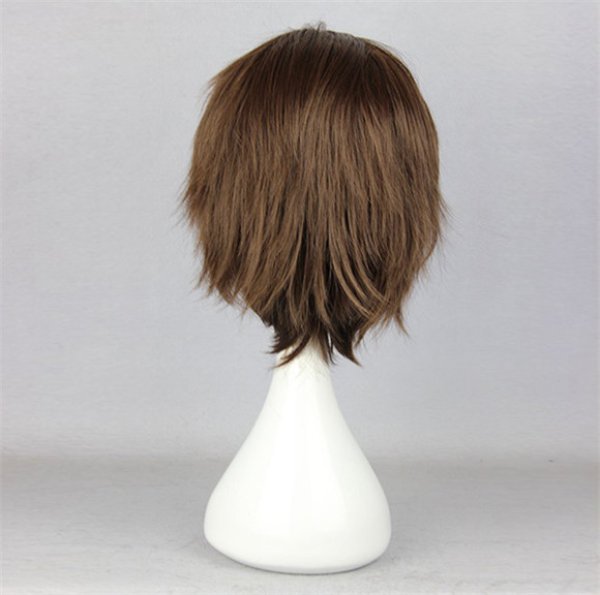 画像4: 送料無料 アニメ コスプレ ウィッグ ネット付き 進撃の巨人 エレン・イェーガー wig キャラクター 二次元髪型 かつら コス レイヤーさん cosplay cos 完コス コミケ 衣装 仮装 変装 学園祭 文化祭 (4)