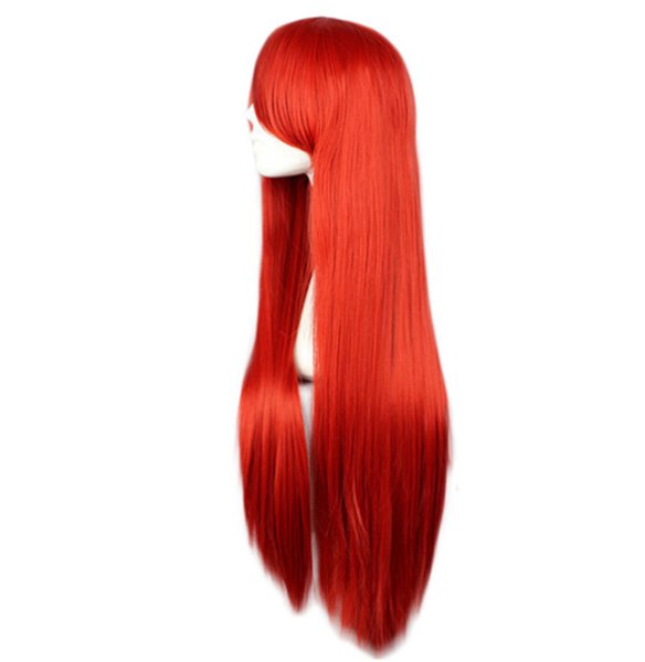 画像4: 送料無料 アニメ コスプレ ウィッグ ネット付き FAIRY TAIL フェアリーテイル エルザ・スカーレット 赤髪 レッド ストレート ロング wig キャラクター 二次元髪型 かつら コス レイヤーさん cosplay cos 完コス コミケ 衣装 仮装 変装 学園祭 文化祭 (4)