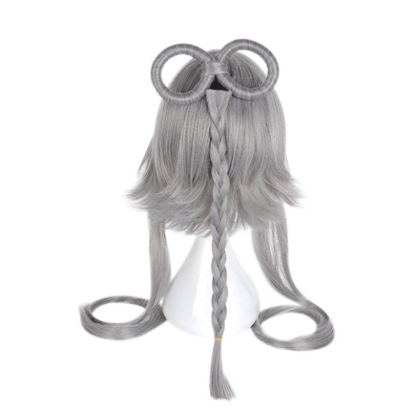 画像4: 送料無料 アニメ コスプレウィッグ ネット付き VOCALOID CHINA PROJECT 洛天依 ルオティエンイ LUO TIANYI ボーカロイド wig キャラクター 二次元髪型 かつら コス レイヤーさん cosplay cos 完コス コミケ 衣装 仮装 変装 学園祭 文化祭 (4)