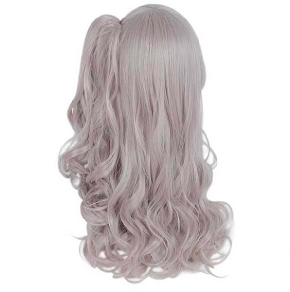 画像1: 送料無料 ロリータ コスプレ 耐熱 ウィッグ ネット付き wig キャラクター 二次元髪型　かつら　コス レイヤーさん　cosplay　cos　完コス　コミケ 衣装　仮装　変装　学園祭　文化祭 (1)