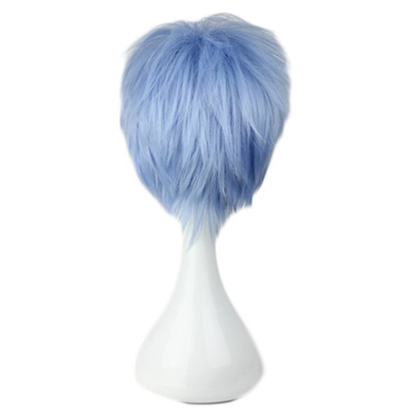 画像4: 送料無料 アニメ コスプレ ウィッグ ネット付き 黒子のバスケ 黒子テツヤ くろこてつや wig キャラクター 二次元髪型 かつら コス レイヤーさん cosplay cos 完コス コミケ 衣装 仮装 変装 学園祭 文化祭 (4)