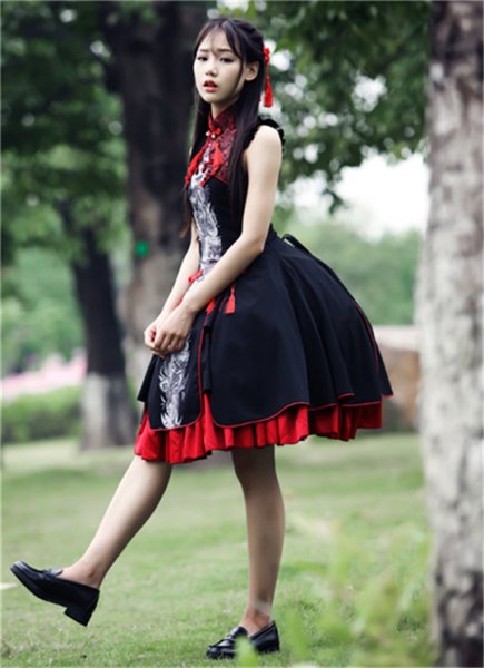 画像7: オフショルダー ロリータ ワンピース ロリータファッション lolita 清楚系 お嬢様 姫 デート服 女性 女子 レディース 大人用 (7)