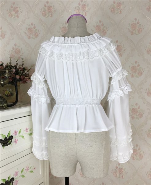 画像7: オフショルダー ロリータ ワンピース ロリータファッション lolita 清楚系 お嬢様 姫 デート服 女性 女子 レディース 大人用 (7)