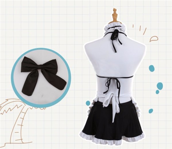 画像12: ゲーム アプリ コスプレ 衣装 Fate/Grand Order メイド オルタ 水着 ビキニ sexy セクシー コスプレ衣装 ドレス コスチューム コス レイヤーさん cosplay cos 完コス コミケ 衣装 仮装  学園祭 文化祭 大人用 (12)