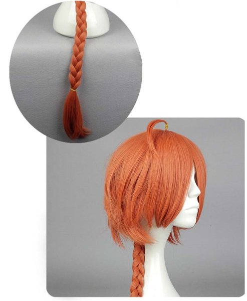 画像8: 送料無料 コスプレ 耐熱 ウィッグ ネット付き 銀魂 ぎんたま 神威 かむい wig キャラクター 二次元髪型 かつら コス レイヤーさん cosplay cos 完コス コミケ 衣装 仮装 変装 学園祭 文化祭 (8)