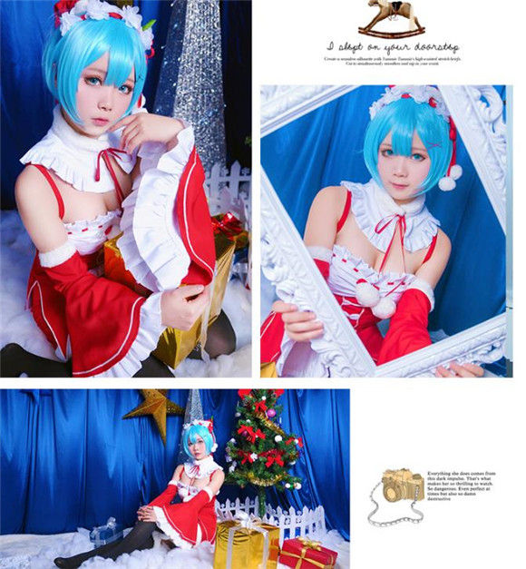 アニメ コスプレ 衣装 Re ゼロから始める異世界生活 Christmas Xmas クリスマス 仮装 リゼロ ラム レム メイド 漫画 キャラクター コスプレ衣装 コスチューム コス レイヤーさん Cosplay Cos 完コス コミケ 衣装 仮装 学園祭 文化祭 大人用 Costyle